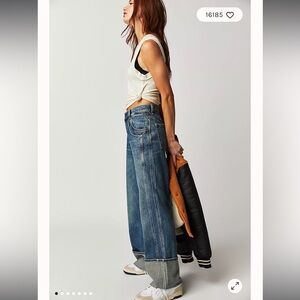 We the free final countdown cuffed low rise jeans